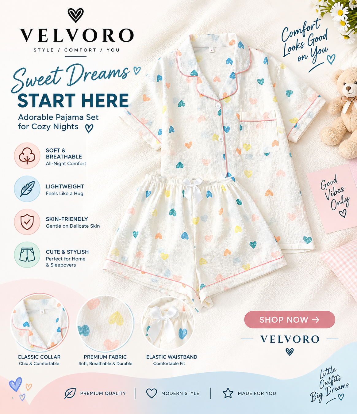 VELVORO - BloomLuxe™ Pajama Set