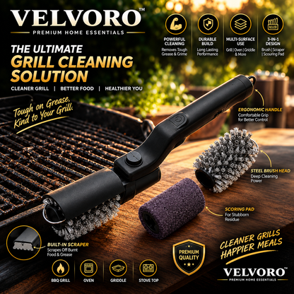 VELVORO SpinX™ — 7-in-1 Electric Spin Scrubber