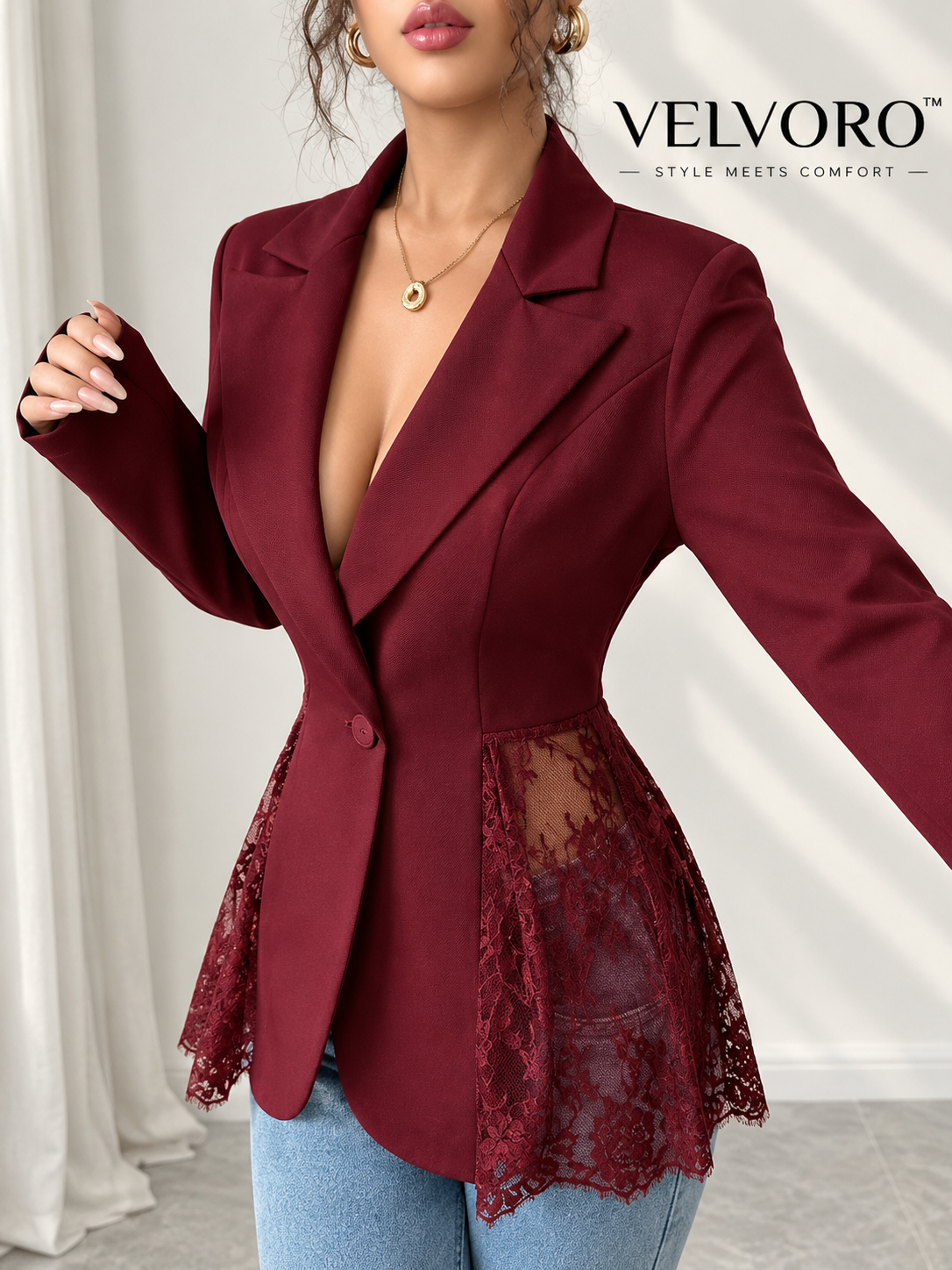 VELVORO NoirLace™ Blazer